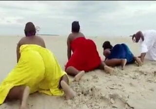 Immense beach butts
